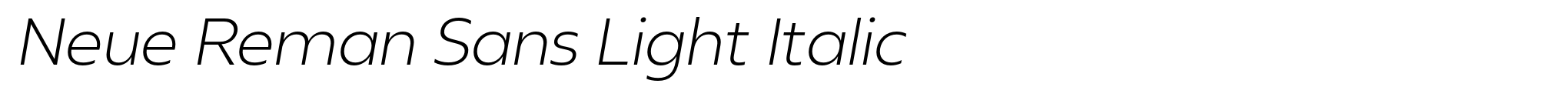 Neue Reman Sans Light Italic image